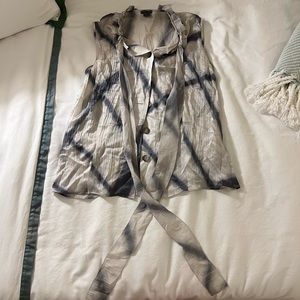 Premise Sleeveless Top with tie neck